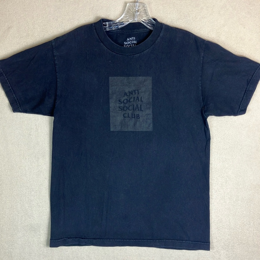 Anti Social Social Club Box Logo Cotton Short Sleeve Shirt Men’s‎ size M